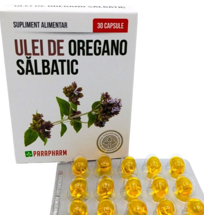 ULEI de OREGANO SALBATIC ANTIBIOTIC NATURAL, 30 capsule, Parapharm [2]