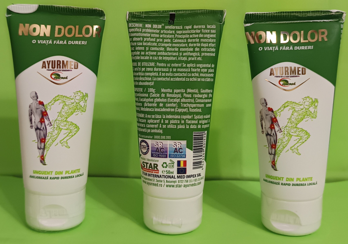 UNGUENT NON DOLOR, 50 ml, Ayurmed la Nana Plafar [4]