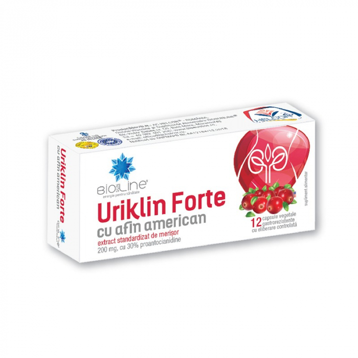 URIKLIN FORTE cu AFIN, 12 comprimate, BioSunLine Helcor [1]
