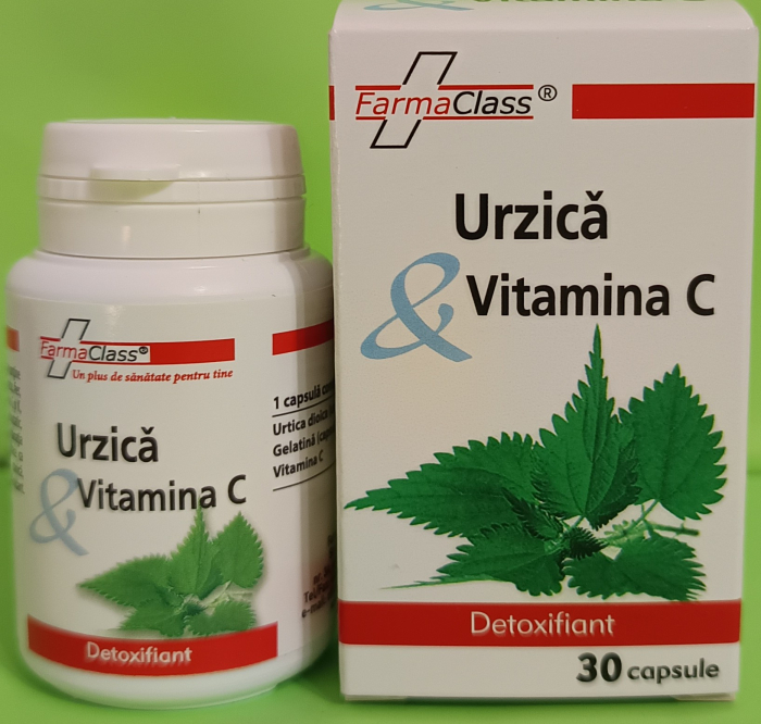 URZICA si VITAMINA C, 30 capsule, FarmaClass [3]