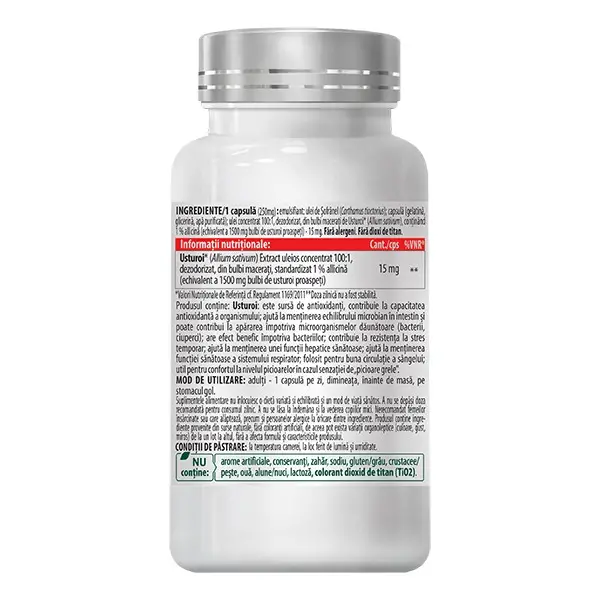 Usturoi fara miros, 1500 mg, 30 capsule, Cosmo Pharm [3]