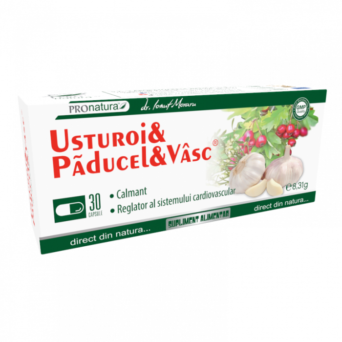 Usturoi Paducel si Vasc, 150mg,  ProNatura Medica [2]