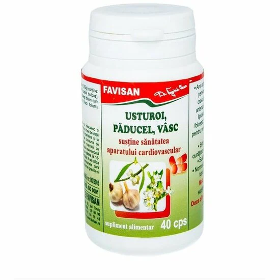 Usturoi paducel vasc 40 capsule, Favisan [1]