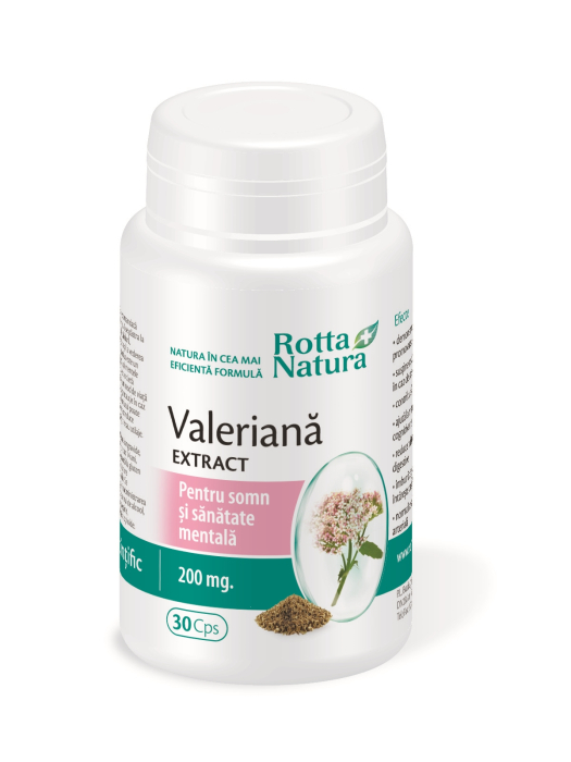 VALERIANA EXTRACT 200mg 30 capsule, Rotta Natura la Nana Plafar [1]