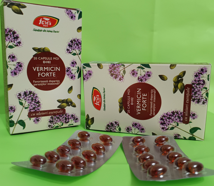Vermicin Forte, 20 capsule moi, Fares la Nana Plafar [3]