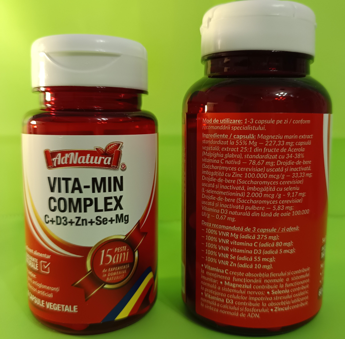VITA-MIN COMPLEX C+D3+Zn+Se+Mg, AdNatura  la Nana Plafar [4]