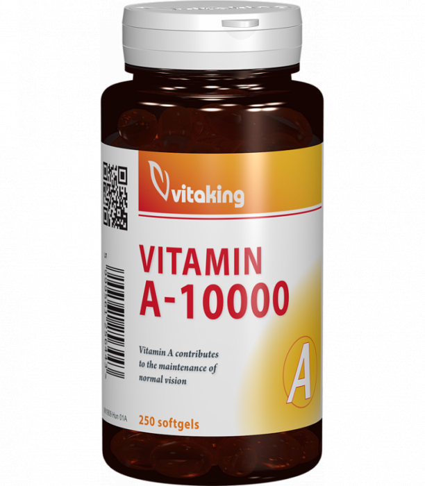 Vitamina A 10.000 UI - 250 capsule gelatinoase, Vitaking [1]