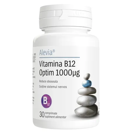 VITAMINA B12 OPTIM 1000 mcg, 30 comprimate, Alevia [1]