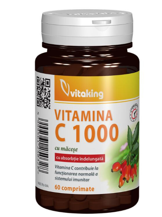 Vitamina C 1000 mg cu absorbtie lenta - 60 comprimate, Vitaking [2]