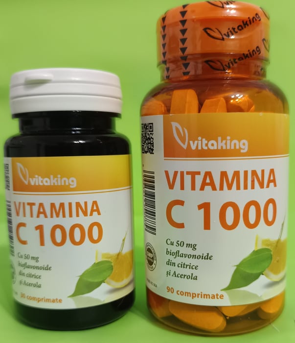 Vitamina C 1000 mg cu bioflavonoide, acerola si macese, Vitaking [2]