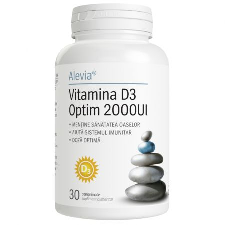 Vitamina D3 Optim, 2000 UI,  Alevia [1]