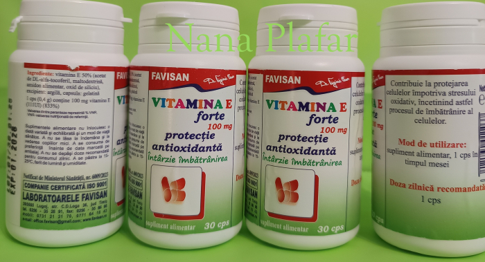 Vitamina E Forte 100mg 30 capsule, FAVISAN [2]