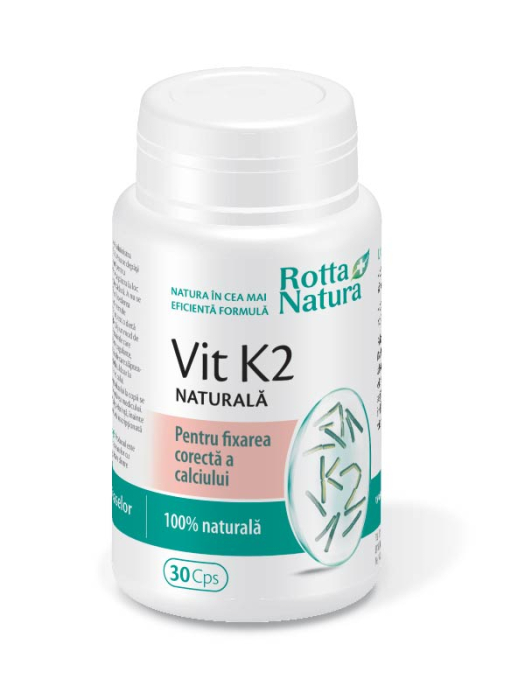 VITAMINA K2  75 mcg Naturala, 30 capsule, Rotta Natura [1]