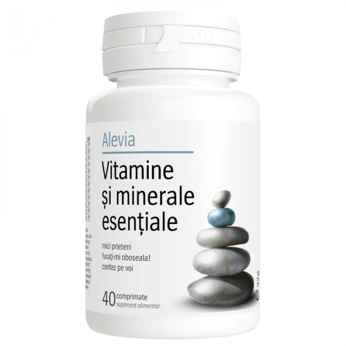 Vitamine si minerale esentiale, 40 comprimate, Alevia [1]