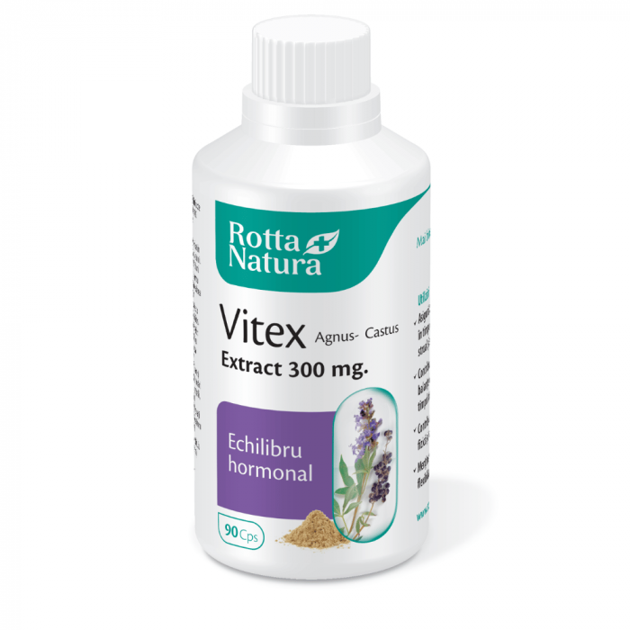 VITEX AGNUS-CASTUS Extract 300mg ECHILIBRU HORMONAL, Rotta Natura [2]