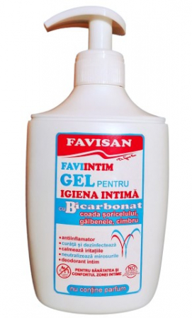 gel intim - GEL igiena intima cu bicarbonat, 300 ml, Favisan