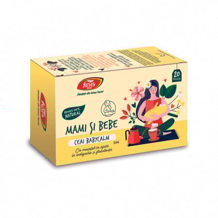CEAIURI mama si copilul - Ceai la plic Baby Calm D56, 20 plicuri, FARES