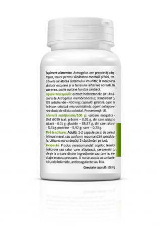 ASTRAGALUS 450 mg, 30 capsule, Zenyth [1]