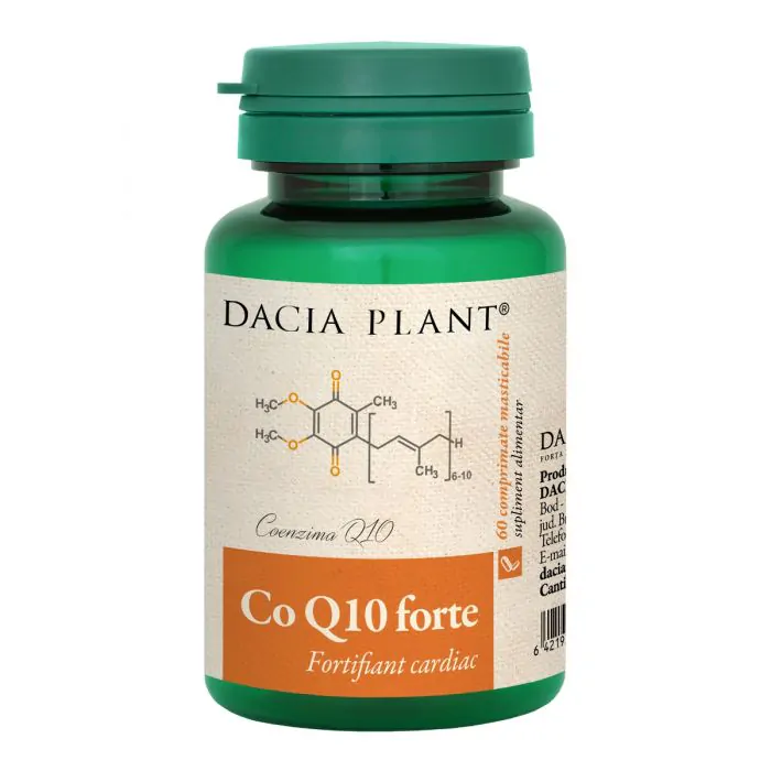 COENZIMA Q10 FORTE CARDIOPROTECTOR, 60 comprimate dizolvabile, Dacia Plant