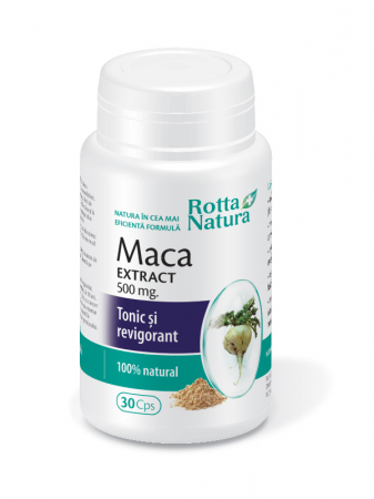 Disfunctii sexuale - MACA EXTRACT 500mg, 30 capsule, Rotta Natura la Nana Plafar