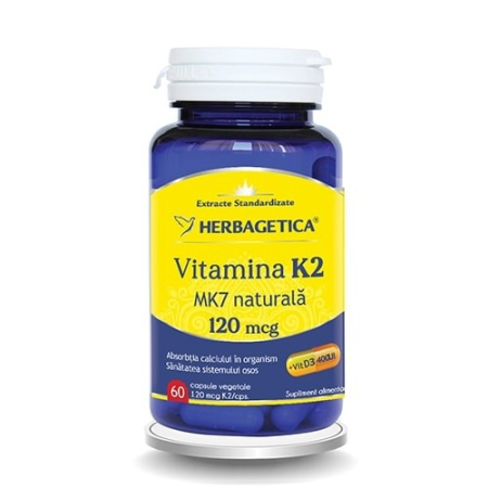 VITAMINA K2 MK7 NATURALA Herbagetica la Nana Plafar [3]