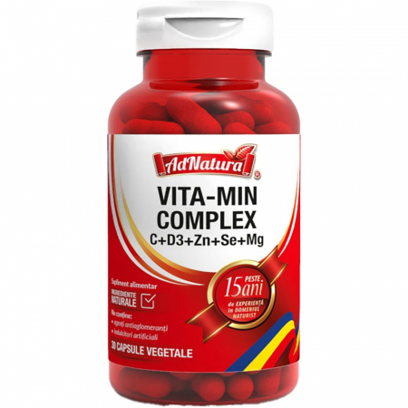 Stare de bine - VITA-MIN COMPLEX C+D3+Zn+Se+Mg, AdNatura  la Nana Plafar