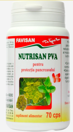 NUTRISAN PVA, 70 capsule Favisan la Nana Plafar