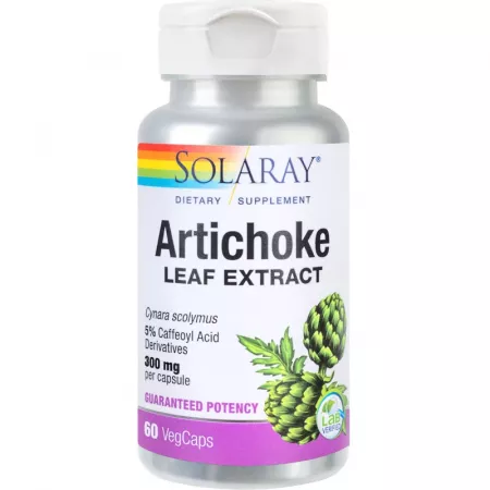 bila lenesa - Anghinare (Artichoke) 300 mg Solary, 60 capsule vegetale, Secom