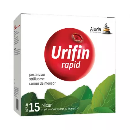antiseptici urinari - Urifin rapid, 15 plicuri, Alevia