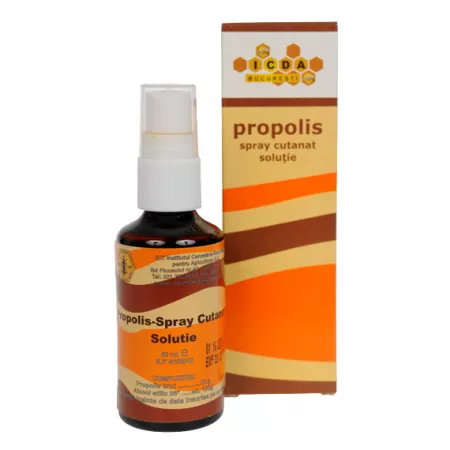 spray - SPRAY cutanat solutie PROPOLIS, 50 ml, Institutul Apicol