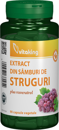 afectiuni CARDIOVASCULARE - SAMBURI DE STRUGURI CU RESVERATROL Extract, 90 capsule, Vitaking la Nana Plafar