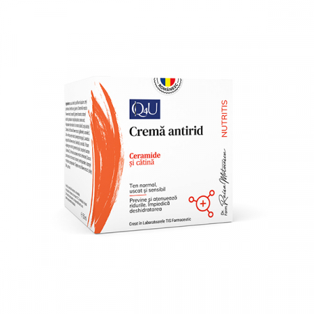 ingrijirea Tenului - CREMA de FATA ANTIRID cu CERAMIDE si CATINA, 50ml, Tis Farmaceutic
