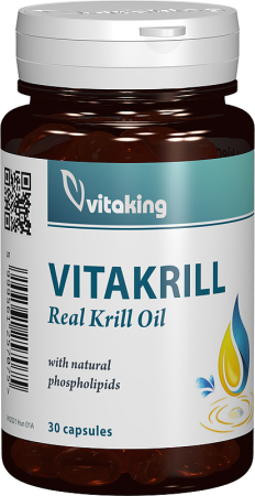 afectiuni CARDIOVASCULARE - KRILL ULEI VITAKRILL 500mg, 30 capsule, Vitaking