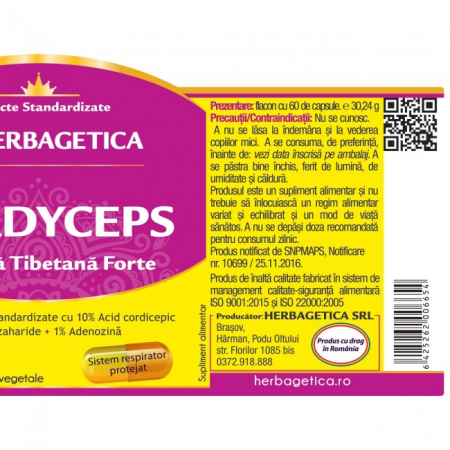 CORDYCEPS CIUPERCA TIBETANA FORTE, Herbagetica [3]