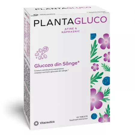 Diabet - Plantagluco, 60 tablete, Vitaceutics