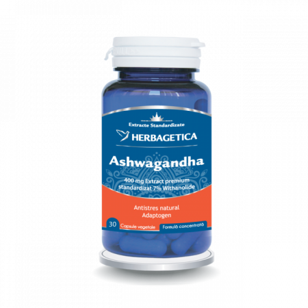 antistres copii - ASHWAGANDHA 400mg extract, Herbagetica a Nana Plafar
