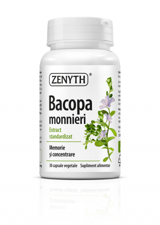 Bacopa monnieri, 30 capsule vegetale, Zenyth la Nana Plafar