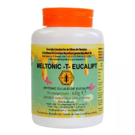 infectii tract respirator superior - Meltonic Eucalipt-Tonic Respirator, 50 comprimate (60gr)