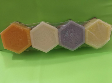 sapunuri - Set mini-sapunuri cu miere 4x 25gr - APIDAVA