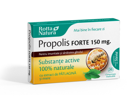 Imunitate adulti - PROPOLIS FORTE 150MG COMPRIMATE MASTICABILE Rotta Natura la Nana Plafar