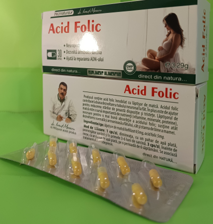 ACID FOLIC 5mg ProNatura Medica la Nana Plafar [2]