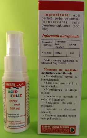 ACID FOLIC SPRAY ORAL 30ML Favisan la Nana Plafar [1]