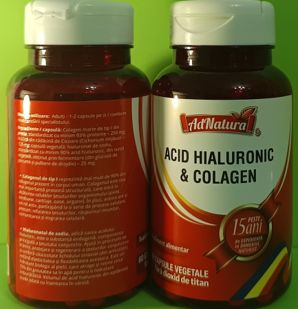 ACID HIALURONIC 25mg si COLAGEN marin 250mg, AdNatura  la Nana Plafar [2]