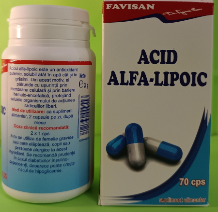 Acid Alfa-Lipoic Favisan, 70 capsule [3]