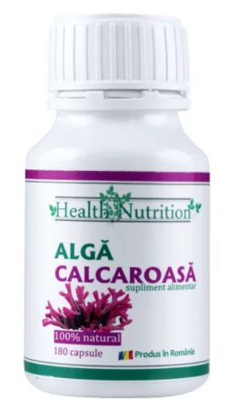 minerale - ALGA CALCAROASA, 180 capsule, Health Nutrition la Nana Plafar