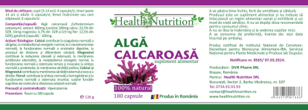 ALGA CALCAROASA, 180 capsule, Health Nutrition la Nana Plafar [1]