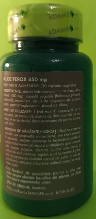 ALOE FEROX 450mg, Adams Supplements [2]