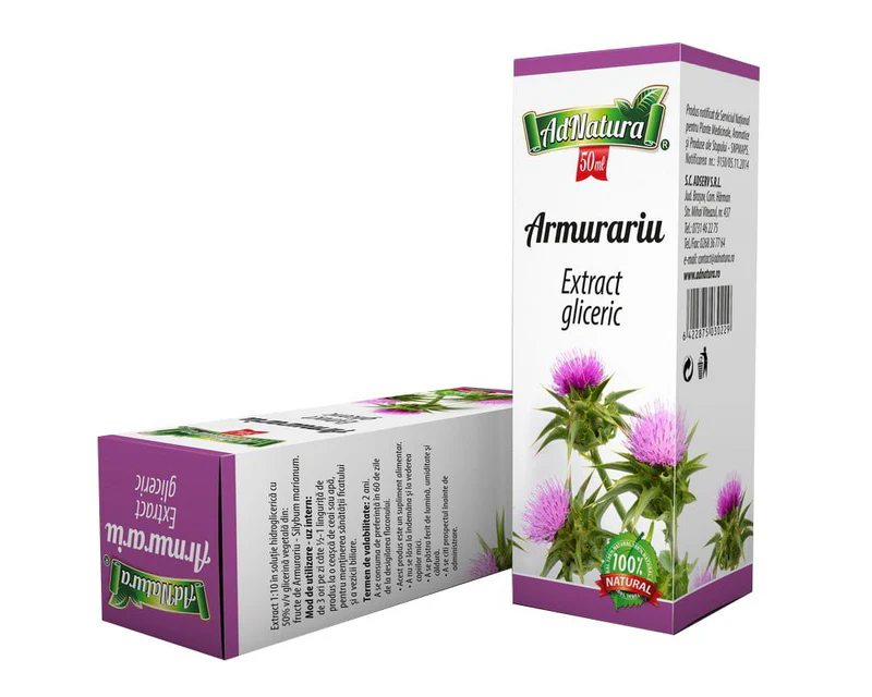 ANGHINARE, ARMURARIU EXTRACTE GLICERICE FARA ALCOOL 50ml AdNatura la Nana Plafar [1]