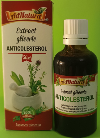 ANTIBALONARE ANTICOLESTEROL EXTRACTE GLICERICE fara ALCOOL 50ML AdNatura la nana Plafar