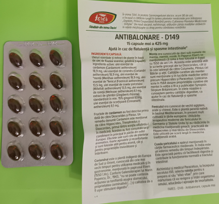 ANTIBALONARE D149, 15 capsule moi, Fares la Nana Plafar [2]